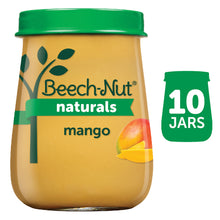 (10 Pack) Beech-Nut Naturals Stage 2, Mango Baby Food, 4 oz Jar