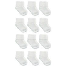 Child of Mine Baby Boys and Baby Girls Fold Cuff Socks, 12-Pack