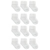 Child of Mine Baby Boys and Baby Girls Fold Cuff Socks, 12-Pack