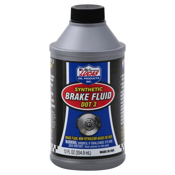 Dot 3 Brake Fluid 12oz, 12pc