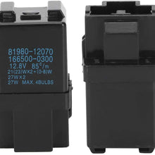 81980-12070 Flasher Relay, Flasher Relay Turn Signal for TOYOTA Replacement Auto Accessory
