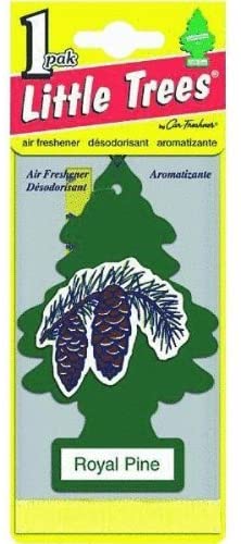 LITTLE TREES Car Air Freshener | Hanging Paper Tree for Home or Car | Royal Pine | 12 Pack