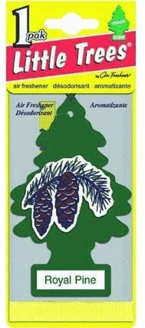 LITTLE TREES Car Air Freshener | Hanging Paper Tree for Home or Car | Royal Pine | 12 Pack