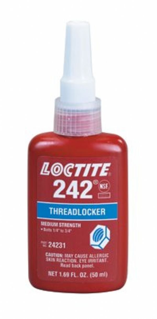 242 Threadlockers, Medium Strength, 250 mL, Blue