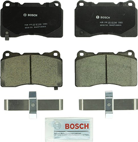 Bosch BC1049 QuietCast Premium Ceramic Disc Brake Pad Set For 2004-2008 Acura TL; Front