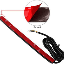 ANKIA LED Brake Light Strip 32 LEDs 8" Flexible License Plate Tail Light Stop Running Light Turn Signal Lamp for Harley CG125 GN125 (LED Tail Light Strip)