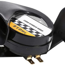 Suuonee Motorcycle Snail Horn, 12V 510HZ Mini Loud Electronic Snail Horn For Motorcycle Loud Voice Speaker Universal