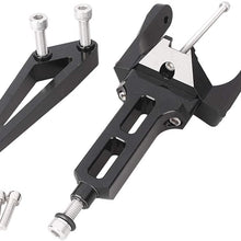 Mallofusa Motorcycle Stabilizer Steering Damper Bracket Mount Holder Kit Compatible for Honda CB1300 2003 2004 2005 2006 2007 2008 2009 2010 2011 Silver