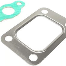 SZBAM Gasket T25 T28 4 Bolt Inlet Turbo Exhaust Manifold Gasket+Paper Gasket Stainless Steel