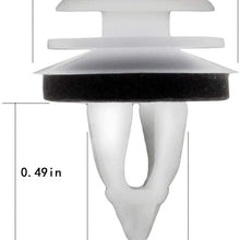 50Pcs 51411973500 Door Panel Clips with Seal Ring Fit for BMW E34 E36 E38 E39 E46 E85 E86 E90 320i 323Ci 323i 325Ci 325i 325xi 328Ci 328i 330Ci 330i 330xi M3 X5 M5 Z3