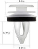 50Pcs 51411973500 Door Panel Clips with Seal Ring Fit for BMW E34 E36 E38 E39 E46 E85 E86 E90 320i 323Ci 323i 325Ci 325i 325xi 328Ci 328i 330Ci 330i 330xi M3 X5 M5 Z3