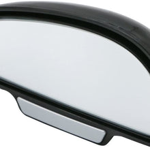 YASOKO Adjustable 360 Degree Rotation Wide Angle Side Rear Mirrors Blind Spot Snap Way Rearview Mirror Universal (Left, Black)
