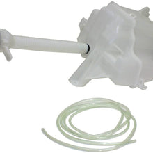 Washer Reservoir Windshield Expansion Tank Dual Pump Type w/Washer Pumps, Filler Neck, Cap, and Fluid Level Sensor Port compatible with Vehicles w/Rear Wiper