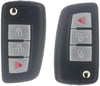 OCPTY 2X Uncut Keyless Entry Remote Control Key Fob Transmitter Replacement fit for 14-18  Nissan Rogue ADP12548301S