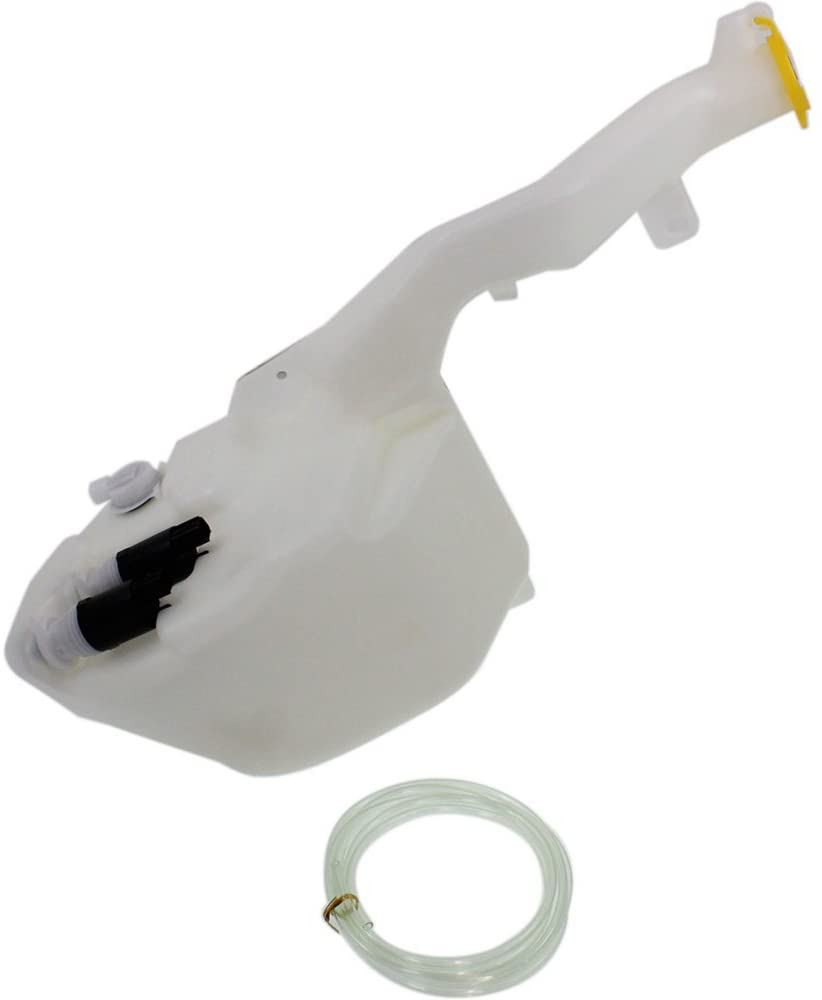 Windshield Washer Tank Assy compatible with Caravan 01-03 W/Dual Pump Cap and Sensor Hole