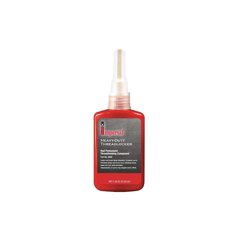 Not Specified Series High-Strength Threadlocker, Red Liquid, 35mL Bottle, Package Quantity 4
