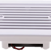 Gazechimp Set of 2 RV Caravan Motorhome Trailer Side Air Fan with Cooling Fan 2000RPM + Round Roof Air Exhaust Vent, White