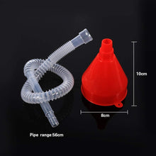Automotive Fuel Funnel, 8cm Wide Mouth Fuel Funnel Universal Long Funnel Car Plastic Flexible Oil Filling Funnel for Water Gasoline Coolant