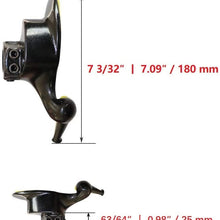 Case of 1, 1 7/64″ | 1.10 inch Tire Machine Part, Tire Changer Mount | Demount Head - Cast Steel Duck Head Tire Repair Part - Automotive Wheel Tyre Tool Accessory, Black, Electrophoretic, 28mm