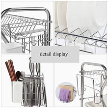 Chenbz Kitchen Shelf Dish Drainer Rack Kitchen 3 Layer Multifunction Storage Rack Countertop Cutlery Shelf with Removable Cutlery Holders 67 24 52cm