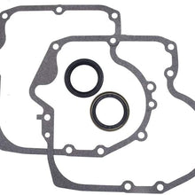 HuthBrother 2 Pack 697110 Crankcase Gasket & 795387 2 pack Oil Seal Compatible With BS
