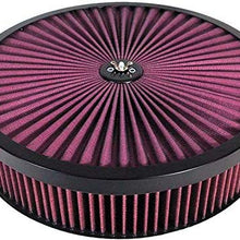 Big End Performance 70500 14 in. x 3 3/4 in. Big Flow Air Cleaner Assemblies, Semi-Recessed