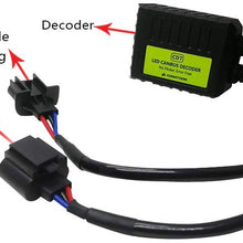 KOOMTOOM Newest Enhancement CD7 Canbus Decoder H13 9008 Led Anti flicker Harness Resistor Headlight Bulb Warning Error Canceller Decoder For Patriot Ram