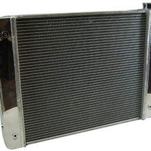 PRW 5401925 Aluminum Radiator with Polished End Tank and Top Cover for GM