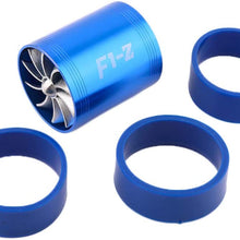 Supercharger Power Air Intake Turbonator Dual Fan Turbine Gas Fuel Saver Turbo
