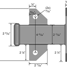 Quick Products QP-HS5839 Bolt-On Receiver Tube - 2", Black