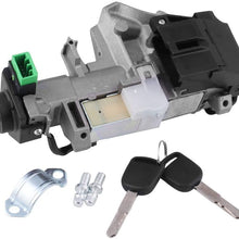 RYANSTAR Ignition Switch Lock Cylinder Assembly Compatible with Honda Accord CRV FIT Odyssey 2003-2011 with 2 Keys（ 48 Chips Replace 06350-SAA-G30 35100-SDA-A71