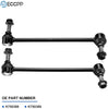 ECCPP Front Stabilizer Sway Bar Link 2010-2014 for Ford Flex Taurus 2010-2014 for Lincoln MKS MKT 2013-2014 for Ford Police Interceptor 2pcs K750388 K750389