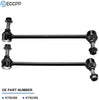 ECCPP Front Stabilizer Sway Bar Link for 2010-2014 Ford Flex Taurus 2010-2014 Lincoln MKS MKT 2013-2014 Ford Police Interceptor 2pcs K750388 K750389