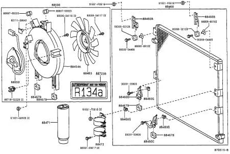 TOYOTA 88688-35310 Cooler Condenser Bracket