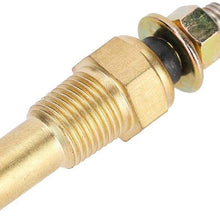 Electrical Temperature Sender,Water/Oil Temp Temperature 1/8 NPT Electrical Sender Transmitter Sending Unit Temp Sensor