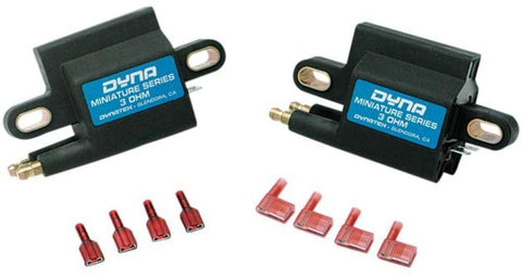Dynatek Miniature Series Coil - 3.0 ohm - Dual-Tower - Single Fire - Dual Plug DC1-2