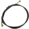 ZENITHKE black Motorcycle Braided Steel Brake Clutch Oil Hoses Line Pipe (Oil Hose Length 1.5m)