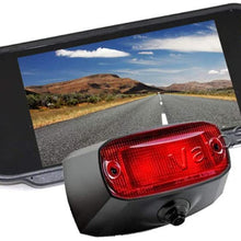 Vardsafe VS508K Brake Light Backup Camera & 7 Inch Clip-on Mirror Monitor for Dodge Ram Promaster
