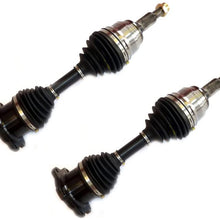 DTA GM20952095 front Left Right Pair - 2 New Front CV Axles - Compatible with Escalade, Avalanche 1500, Silverado, Sierra, Tahoe, Yukon, 1500 Series