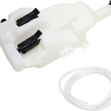 Windshield Washer Tank Assembly compatible with Cadillac CTS/CTS-V 08-14 W/Pump Cap and Sensor W/Headlight Washer Holes