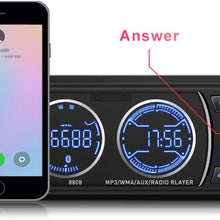 Car Stereo with Bluetooth Single Din Car Stereo Car Radio Car Audio Player Support Phone Fast Charge USB SD Card AUX in with Wireless Remote Control