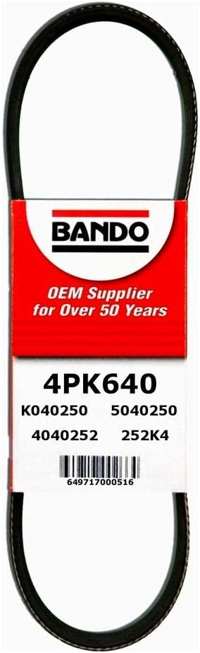 Bando 4PK780 OEM Quality Serpentine Belt (4PK640)