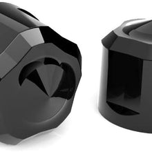 Diamond Cut Crown Bolt Cap Set for Twin Cam Black Painted (53 Piece)