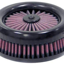 K&N Universal X-Stream Clamp-On Air Filter: High Performance, Premium, Replacement Filter: Flange Diameter: 3.8125 In, Filter Height: 2.125 In, Flange Length: 0.75 In, Shape: Round, RX-4130-1