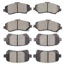 SCITOO Ceramic Brake Pad Front Rear Set fit for 2008-2012 for Chrysler Town & Country, 2008-2012 for Dodge Grand Caravan, 2009-2013 for Dodge Journey, 2012 for Ram C/V, 2009-2012 for VW Routan