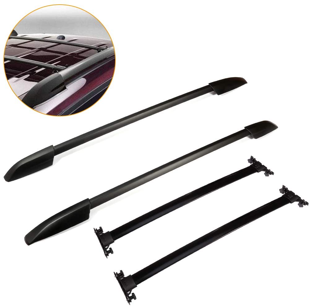 OCPTY Roof Rack Cargo Carrier Set 4Pcs (Side Rails+Cross Bars) For Toyota Highlander 2008-2013 Roof Rack Crossbars Top Rails Combo