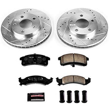 Power Stop K1534 Front Z23 Carbon Fiber Brake Pads with Drilled & Slotted Brake Rotors Kit