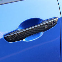 Sport Style Carbon Fiber Print Door Handle Cover Trim for Honda Civic 2016 2017 2018 2019 2020(Carbon Fiber with Keyless Holes)