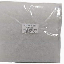 Camper RV Air Conditioner Vent Filter Cut to Fit Your Size Approximately 8"x 8" 1/4" Thick 6 Pieces