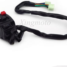 AfterMokit Replacement Turn Signal Switch for Yamaha SRZ150 SRZ125 with 7/8 inch Handlebar Left Side Horn Beam Black